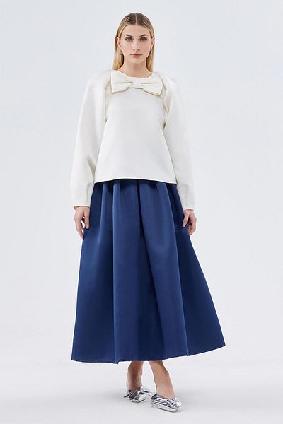KB STUDIO Μπλούζα Ecru Candy Bow Taffeta