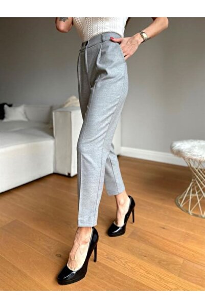 4S WOMEN 4s Жіночі штани з еластичним поясом і кишенями, фланелеві, кольору моркви