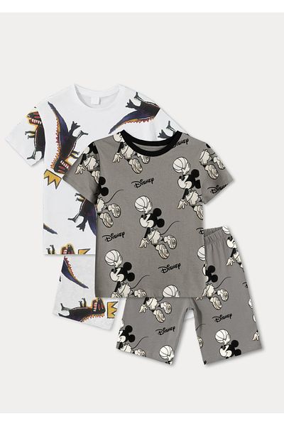 DFN Kids 3,4,5,6,7,8 Years Old Boy's Summer 2 Piece Double Suit