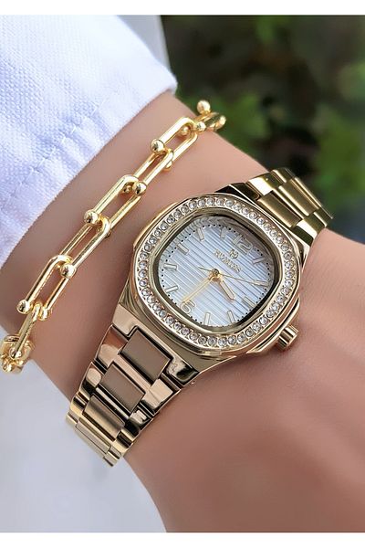 Homies Original Invoice Waterproof Women's Wrist Watch with Bracelet Gift