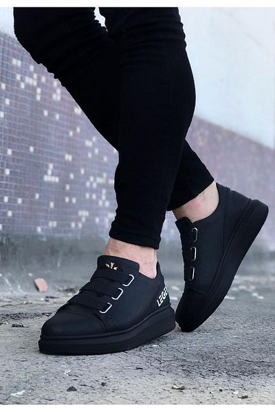Byshoes Wagoon WG029 3 Stripes Legend Charcoal Thick Sole Casual Men's Shoes