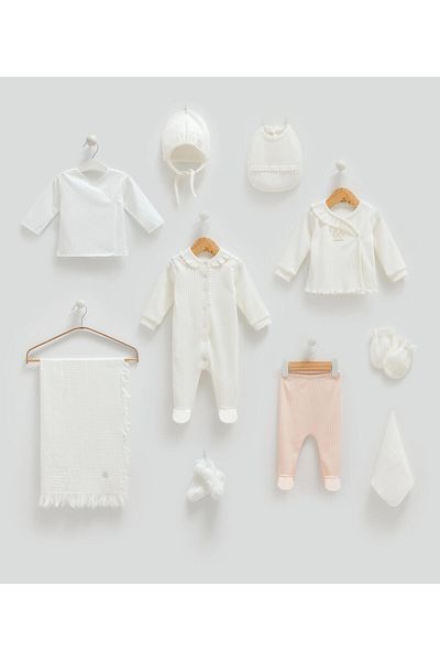 Caramell Muslin Batt. Set of 10 Milena Ecru Girl