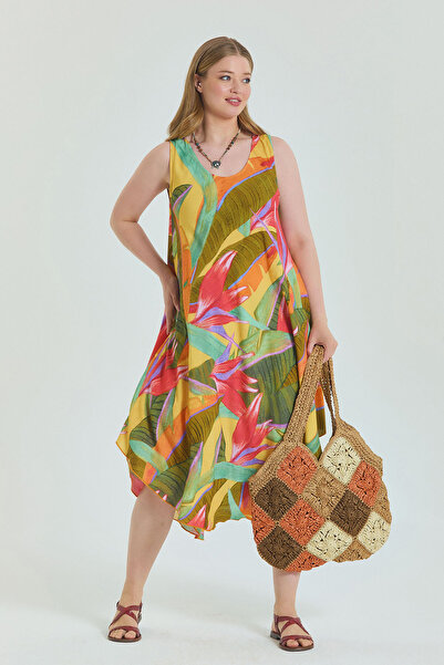 Los banditos Сукня без рукавів з човниковим коміром, великі розміри