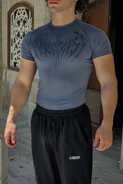Liber Ezekiel - T-Shirt συμπίεσης (Καπνιστό)