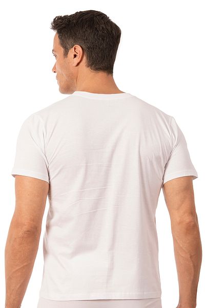 ÖZKAN underwear Özkan 12420 Ανδρικό 100% βαμβακερό χτενισμένο βαμβακερό μονό ζέρσεϋ ύφασμα με κλειστό γιακά κοντομάνικο μπλουζάκι