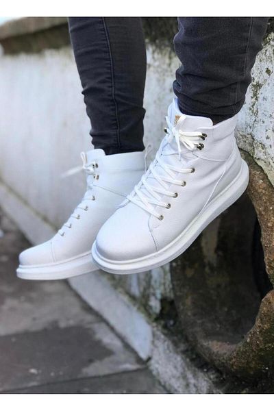Byshoes Knack High Sole Shoes B-080 White