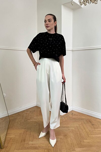 MAGARDE Υφασμάτινο παντελόνι καρότο