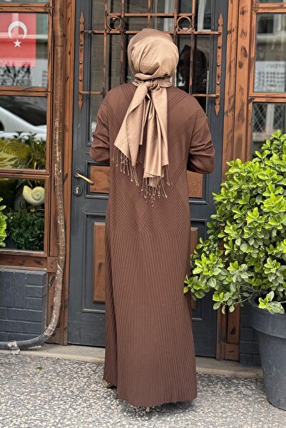 Invee İNVEE Elbise 7002A Browni