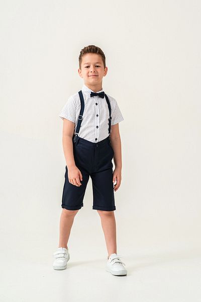 My Hanne Patterned Bow Tie Boy's Suit 2536