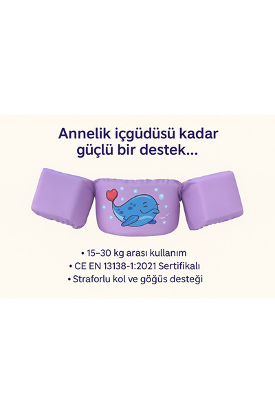 wolfy Myswim Yüzdürme Yardımcısı Balina-pembe