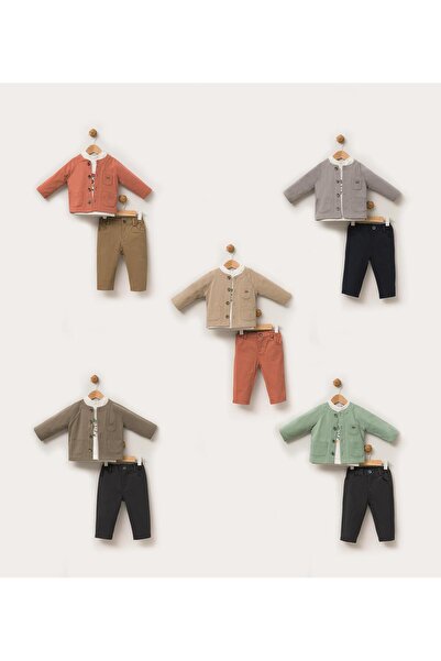 Babydola Gabardine Jacket Trousers Badi Holiday Boys' Sports Suit 3-Piece 13819