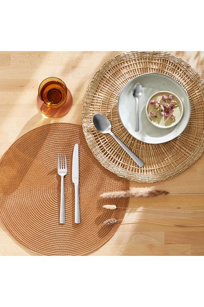 Amefa Ventura Cutlery Set, Satin Stainless Steel 18/10, 3 Mm, 24 Pieces