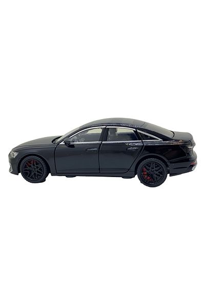 JPT Audi A6L black metal model with sound, lights, opening doors 1:24
