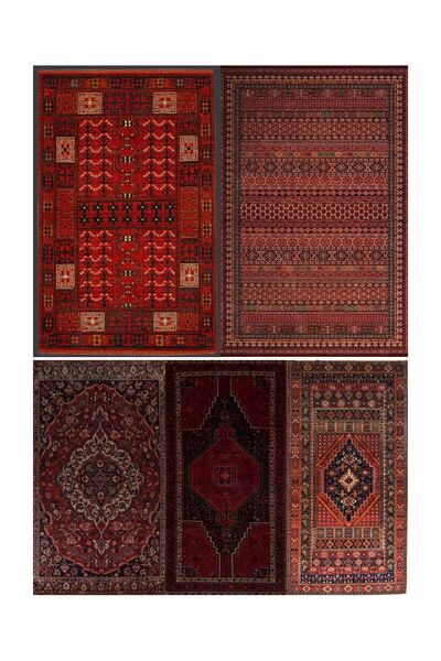 MirayDesign A6 BOYUTUNDA 17'Lİ OTANTİK HALI DESEN YAPIŞKANLI SCRAPBOOK KAĞIT SETİ