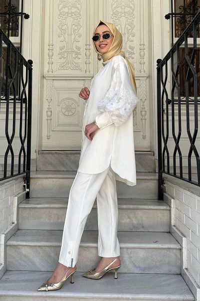 Kayra Tunic Ka-B25-21186 Ecru