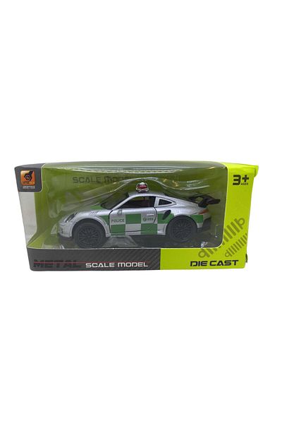 JPT Porsche 911 police green gray 1:43 metal model