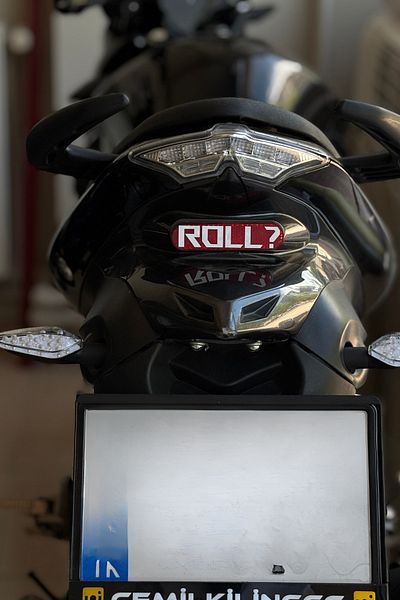 Banxtre Autocolant de culoare albă cu rol scris pentru motor (8CMx1CM)