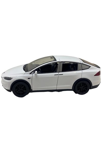 JPT Macheta metal Tesla X alba, sunet, lumini, deschide usile 1:32