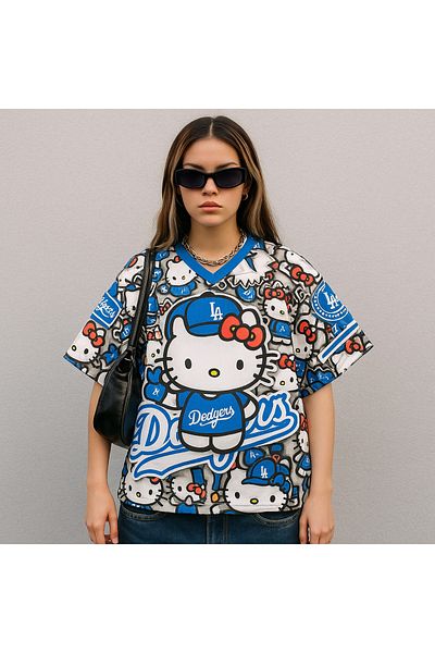 Touz Moda Tricou din jerseu cu detaliu Kitty