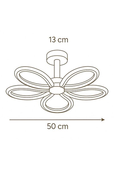 İstanbul Avize İstanbul Avize Cindy Gümüş Ledli 3 Renk Kumandalı Modern Led Avize