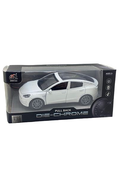 JPT Tesla Model Y white 1/32 metal replica model