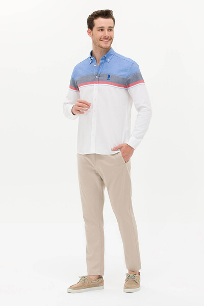 U.S. Polo Assn. Ανδρικό πουκάμισο Tattamar Navy Blue 1572002