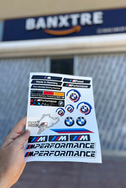Banxtre BMW Motorsport A4 Sticker Pack Sticker Seti (20 Parça)