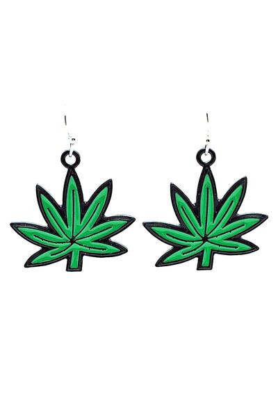 Takı Dükkanı Marijuana Bitki Küpe bck19