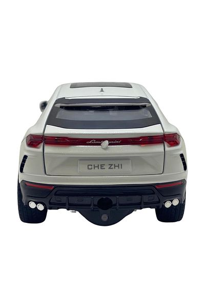 JPT Lamborghini Urus white metal model replica with smoke 1:24 scale