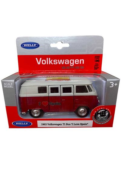 JPT Volkswagen bus t1 *i Love Spain* red/white model 1/34