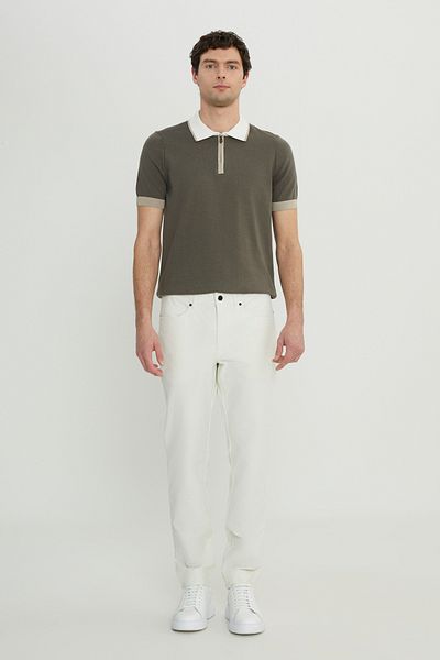 ALTINYILDIZ CLASSICS Men's Stone 360 All-Way Stretch Slim Fit Slim Fit Cotton 5 Pocket Casual Pants