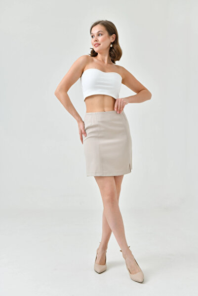 Park Karon Жіноча коротка спідниця з розрізом спереду