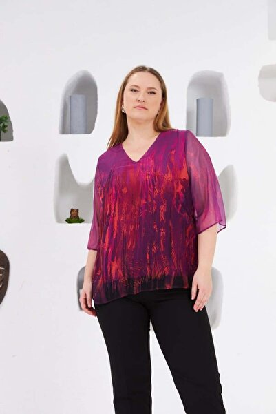 RMG Kadın RMG Büyük Beden Yeni Sezon Kollar Transparan Truvakar Kol Özel Dese...