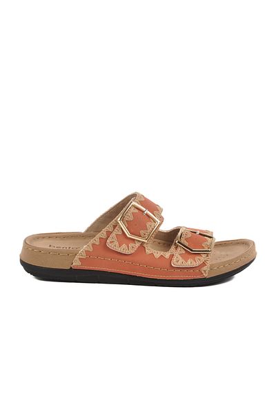 AYAKMOD Red Anatomical Double Banded Women's Slippers 41.001 Z