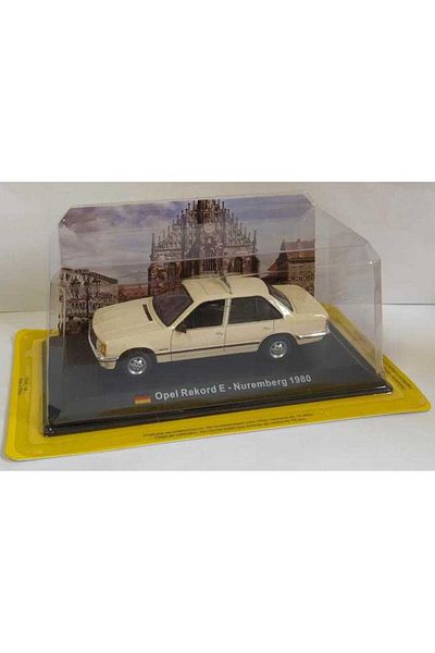 JPT Model car 1980 Opel Rekord E *Nuremberg Taxi*, cream 1980 scale 1/43