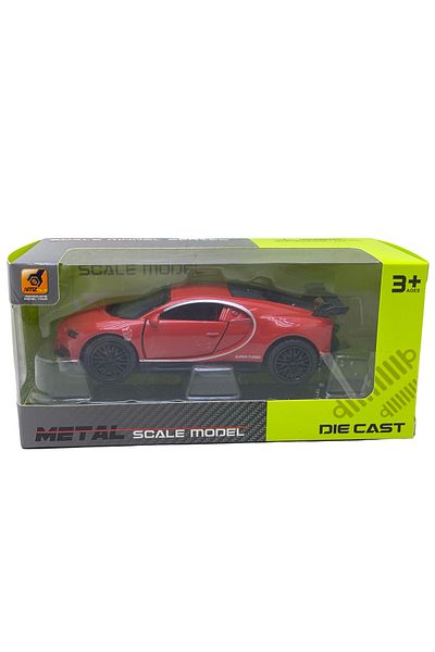 JPT Bugatti Chiron red metal model 1:43