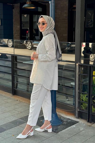 FUAT GÜRSEN Fuat Gürşen Tunic 25Y-3363 Ecru