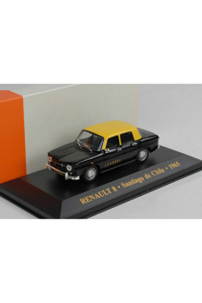 JPT Μοντέλο αυτοκινήτου Renault 8 του 1965 *Santiago de Chile Taxi*, μαύρο/κί...