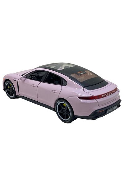 JPT Pink Porsche Taycan replica model 1:32 with sound, lights, opens everything