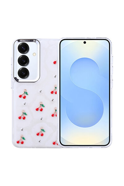 Ahlttiba حافظة متوافقة مع هاتف سامسونج جالاكسي S25 بلس، غطاء عمود شفاف فضي مع...