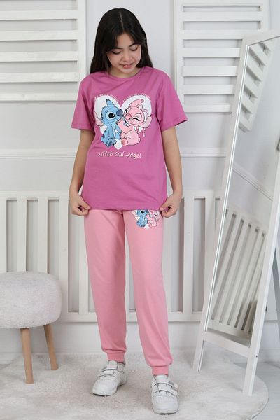 ZUZUNGA Friends Are Forewer Written Short Sleeve Girl's Pajama Set