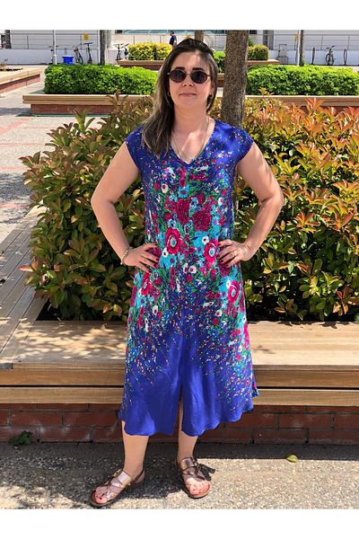 BAKTAGÖR Short Sleeve Bohemian Dress (Tril Tril)