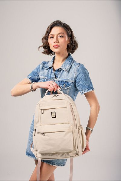 ÇÇS Ççs Women's Backpack Ccs17995 Beige