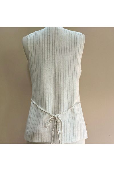 FEMİNEER.com Square Collar Linen Vest