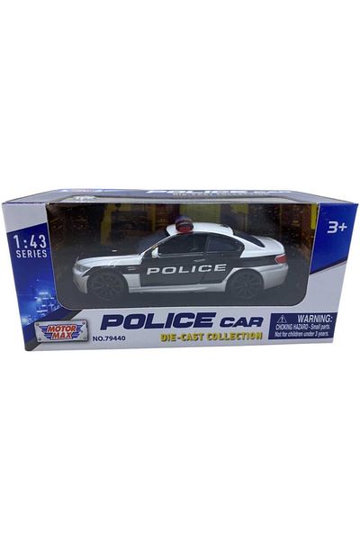 JPT Model 1/43 BMW M3 coupe *police*, black/white