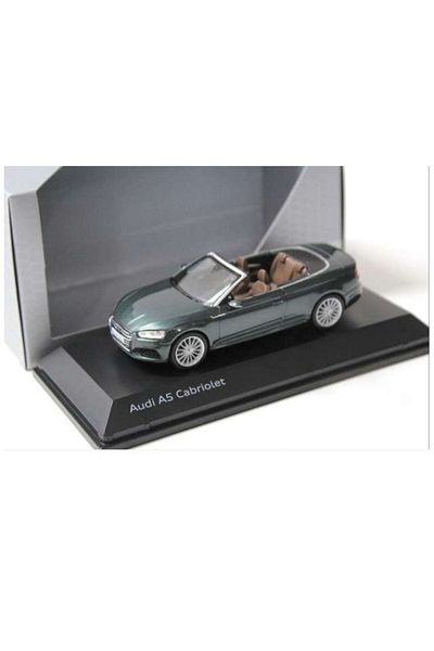 JPT 1/43 scale model 2017 Audi A5 Cabriolet, gotland green metallic