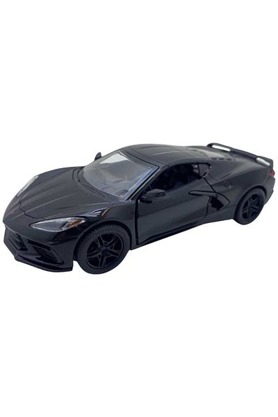 JPT 2021 Corvette C8 1/36 black Kinsmart model