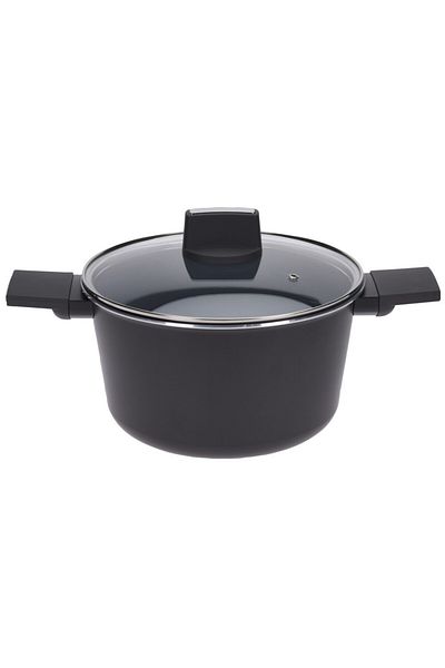 Excellent Houseware Blue Origins saucepan with lid, blue ceramic, 20x12 cm