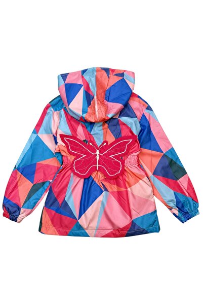Yollo Kids معطف واق من المطر للفتيات مع فراشة 5-8 سنوات