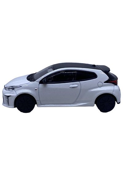 JPT Toyota GR Yaris 1:43 White Model Car - Bburago Street Fire